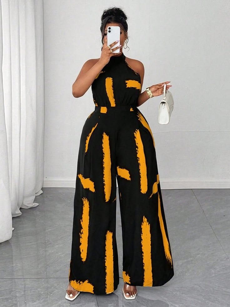 Casual Black Jumpsuit